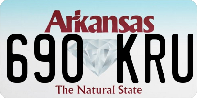 AR license plate 690KRU