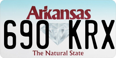 AR license plate 690KRX