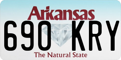 AR license plate 690KRY