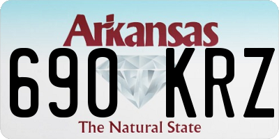 AR license plate 690KRZ