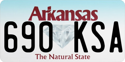 AR license plate 690KSA