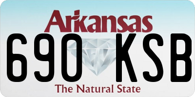 AR license plate 690KSB