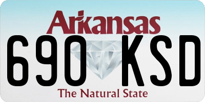 AR license plate 690KSD