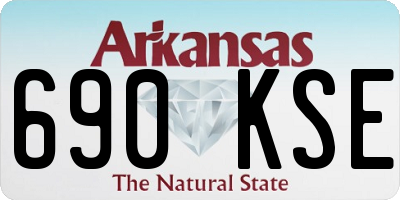 AR license plate 690KSE