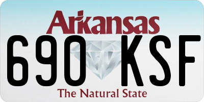 AR license plate 690KSF