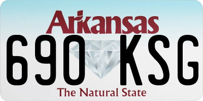 AR license plate 690KSG