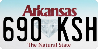 AR license plate 690KSH