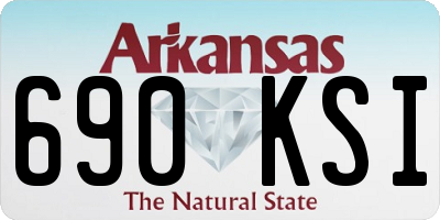 AR license plate 690KSI