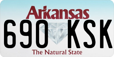 AR license plate 690KSK