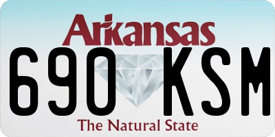 AR license plate 690KSM