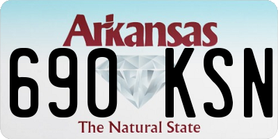 AR license plate 690KSN