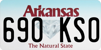 AR license plate 690KSO