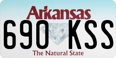 AR license plate 690KSS