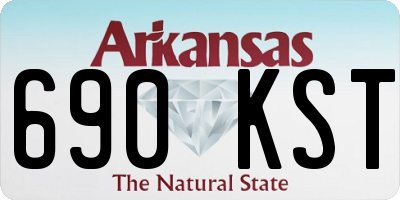 AR license plate 690KST