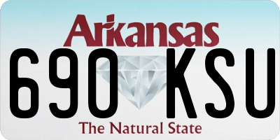 AR license plate 690KSU