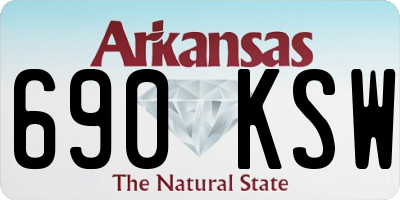 AR license plate 690KSW
