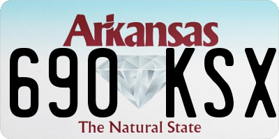 AR license plate 690KSX
