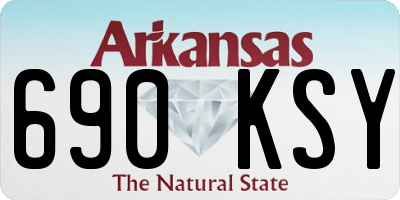 AR license plate 690KSY