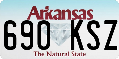 AR license plate 690KSZ