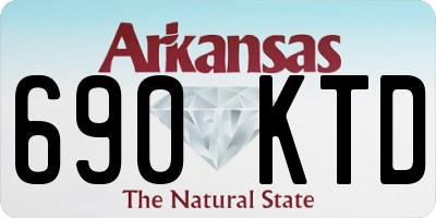 AR license plate 690KTD