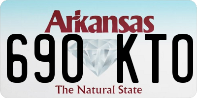 AR license plate 690KTO