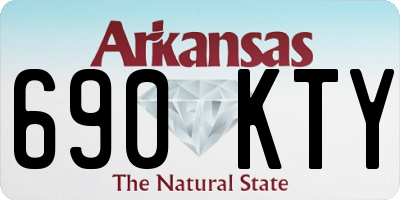 AR license plate 690KTY
