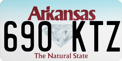AR license plate 690KTZ