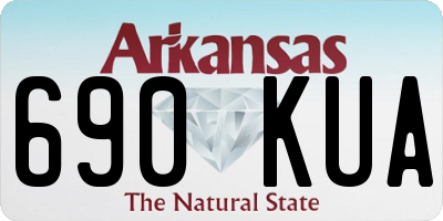 AR license plate 690KUA