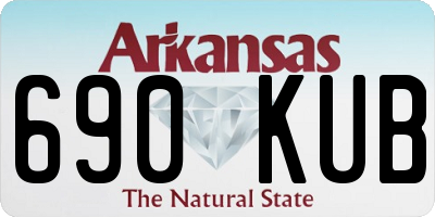 AR license plate 690KUB