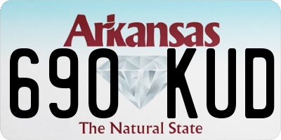 AR license plate 690KUD
