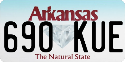 AR license plate 690KUE