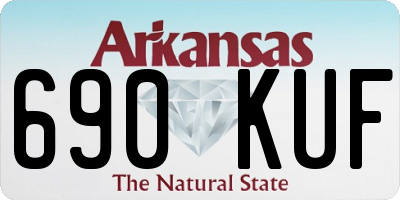 AR license plate 690KUF