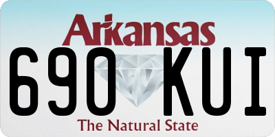 AR license plate 690KUI
