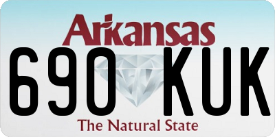 AR license plate 690KUK