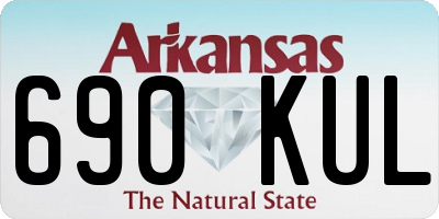 AR license plate 690KUL