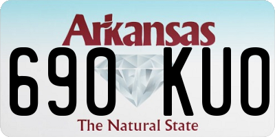 AR license plate 690KUO