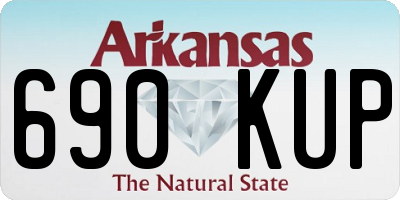 AR license plate 690KUP