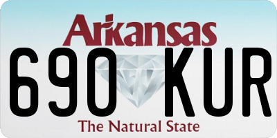AR license plate 690KUR