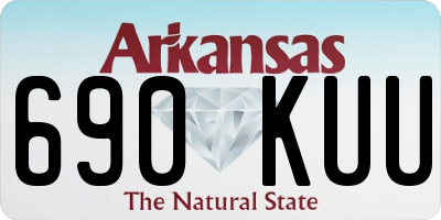 AR license plate 690KUU