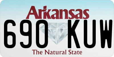 AR license plate 690KUW