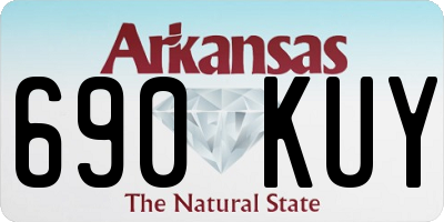 AR license plate 690KUY
