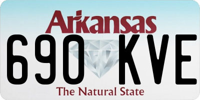 AR license plate 690KVE