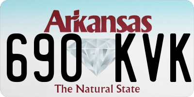 AR license plate 690KVK