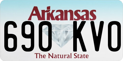 AR license plate 690KVO