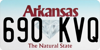 AR license plate 690KVQ