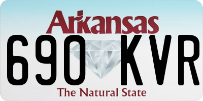 AR license plate 690KVR
