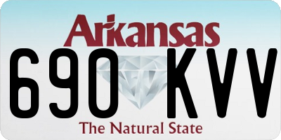 AR license plate 690KVV