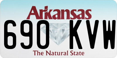 AR license plate 690KVW