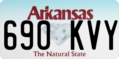 AR license plate 690KVY