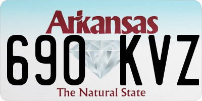 AR license plate 690KVZ